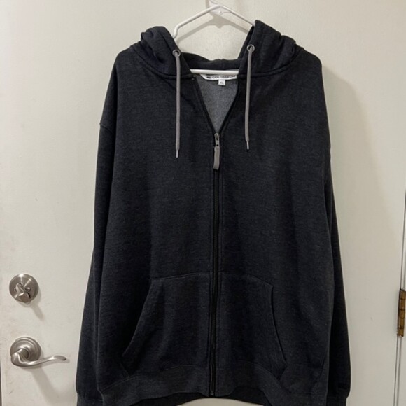 Colosseum Dark Gray Fleece Drawstring Kangaroo Pocket Hoodie Sweater Size XL - Picture 4 of 12
